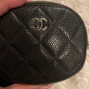 Black Caviar O case with silver hardware